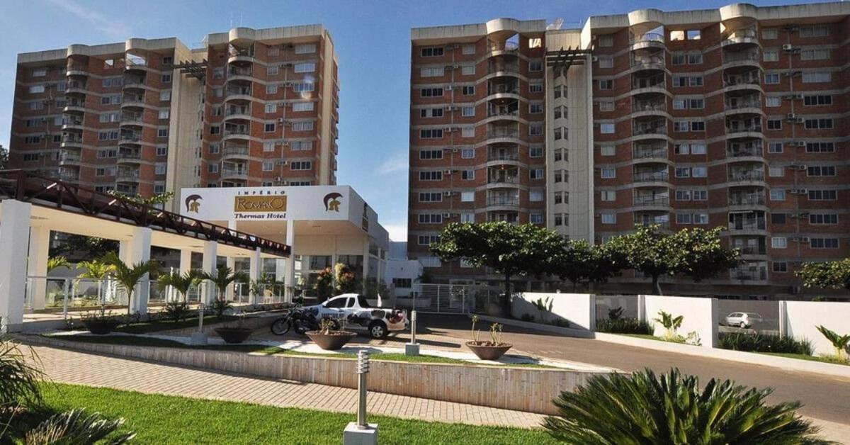 Apartamento Imperio Romano - 2 Quartos, 24Hs Piscina Caldas Novas Bagian luar foto